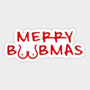 MERRY BOOBMAS Sticker